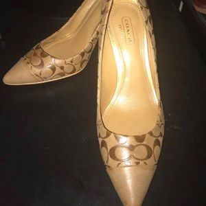 Coach Luca Embossed Signature Heels.